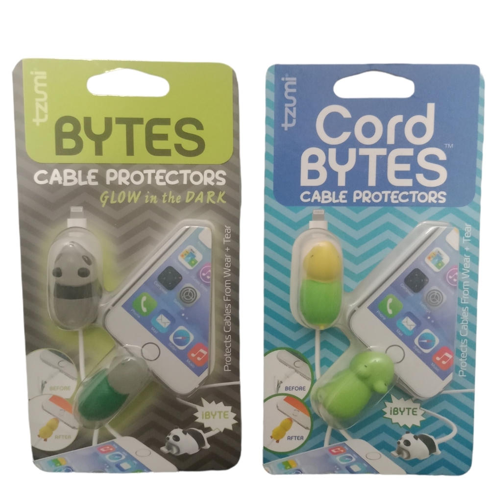 Tzumi Bytes Cable Protectors Lot Of (2 Packs)